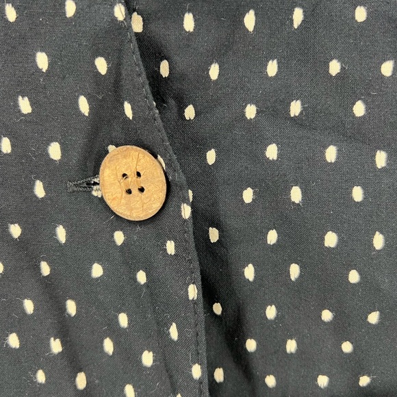 Ali Miles vtg lightweight blazer art to wear polka dots rayon 12 USA colorful - Picture 5 of 10